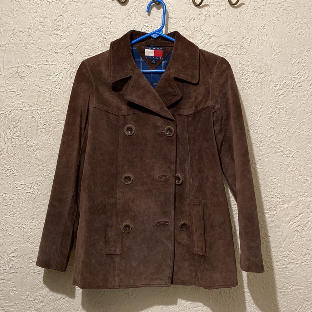 Tommy Hilfiger Jeans Suede Jacket Juniors Size XS Like New!
